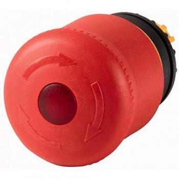 Eaton M22-PVLT Emergency Stop Mushroom-Button Actuator, Red, IP67, 38 mm Diameter