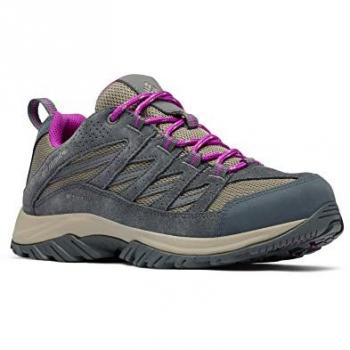 Columbia Zapatillas De Senderismo Crestwood Waterproof Mujer, Impermeables, Color Negro (Kettle x Bright Plum), Talla 39 EU