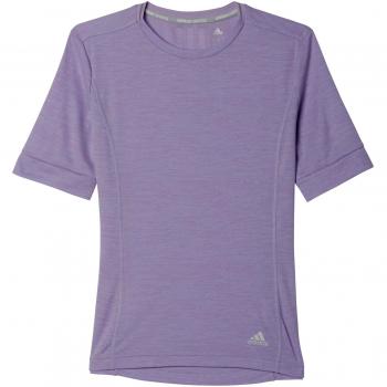 adidas T-Shirt SN Short Sleeve Camiseta-Mujer, Morado