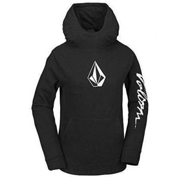 Volcom Hotlapper Fleece Sudadera con Capucha, Niños, Black, L