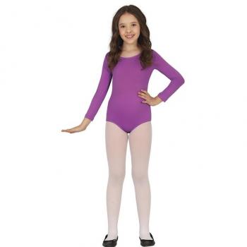 Body o Maillot Lila manga larga para niños
