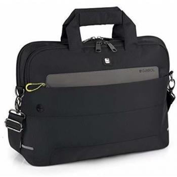 GABOL MALETIN 2 DPT 15,6 Maleta, Adultos Unisex, Negro