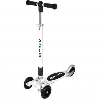 Patinete Micro Kickboard Compact Negro - 3 Ruedas, Guidón Intercambiable y Plegable para Adultos