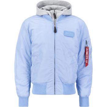 Alpha Industries MA-1 D-Tec Light Blue Bomber Jacket 2XL