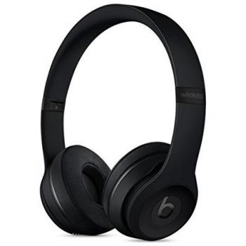 Auriculares Inalámbricos Apple Beats Solo3, Diseño Binaural, Diadema Ajustable, Color Negro Mate