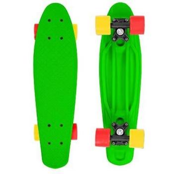 Monopatín Cruiser Fizz Fun Street Surfing - Diseño colorido, ruedas de 60 mm, tabla de plástico duradera, ideal para principiantes y uso recreativo
