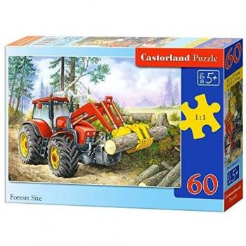 Puzzle Castorland Traktor en el Bosque de 60 Piezas