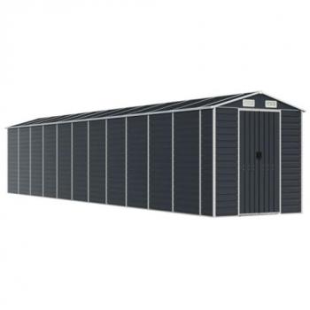 vidaXL Garden Shed Anthracite 191x980x198 cm Galvanised Steel