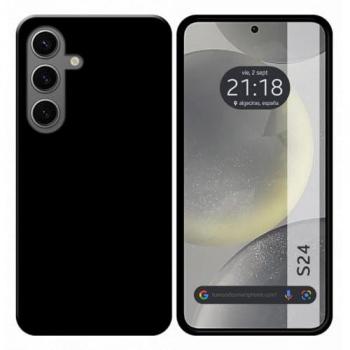 Funda Silicona Gel TPU Negra para Samsung Galaxy S24 5G - Funda de silicona gel TPU, color negro, compatible con Samsung Galaxy S24 5G