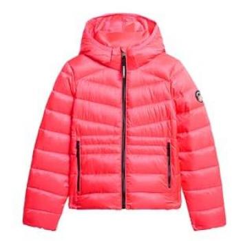 Chaqueta Acolchada con Capucha Fuji de Superdry para Mujer en Rosa
