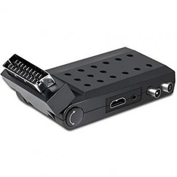 Decodificador Digital Terrestre DVB-T2 H265/HEVC 10 Bit con Salida SCART y HDMI, Incluye Control Remoto Universal - DIPROGRESS DPT202SB
