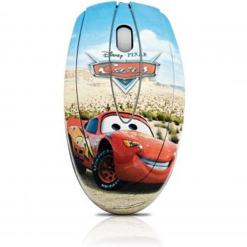 Cirkuit Planet DSY-MO111- Ratón óptico USB con cable, 1000 DPI, diseño Cars