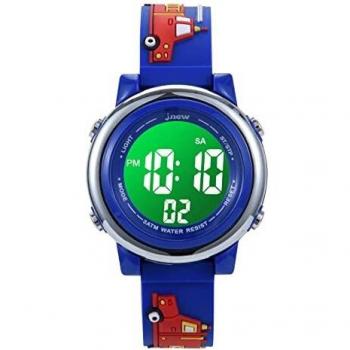 Reloj Digital para Niños Niña,Reloj de Cuarzo analógico a Prueba de Agua de 30 m, Reloj de Dibujos Animados en 3D, Reloj Digital para niños