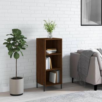 Aparador de Madera Multicapa Marrón Roble 34.5x32.5x90 cm