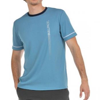 Camiseta de Padel Bullpadel Camari Azul Sombra, manga corta, para hombre