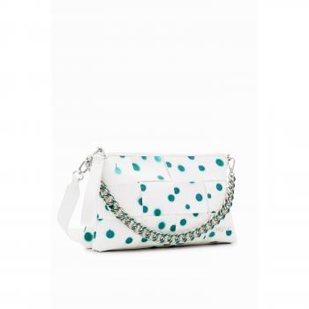 Bolso trenzado gotas blanco Desigual para mujer