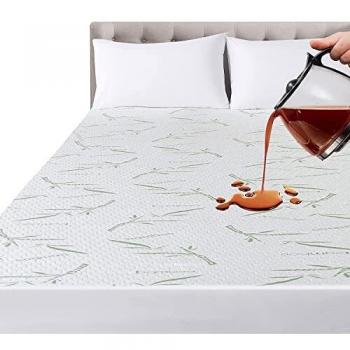 Utopia Bedding Impermeable Protector De Colchón De Bambú 90 x 200 x 30 cm, Funda De Colchón Premium, Transpirable, Estilo Ajustado Todo Elástico