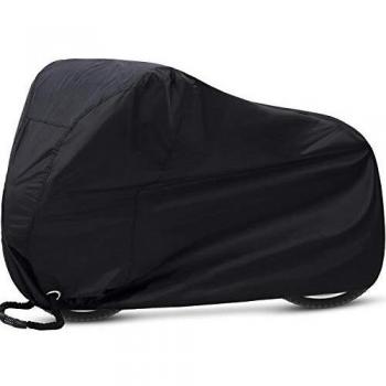 Funda para Bicicleta Ohuhu 210T, Resistente al Agua, Anti Polvo y Protección UV, Cubierta para Bicicletas de Montaña y Eléctricas con Orificios para Candado y Bolsa de Almacen
