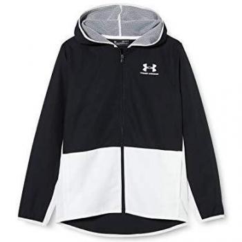 Under Armour Woven Track Camisa de Manga Larga, Niños, Negro, YSM
