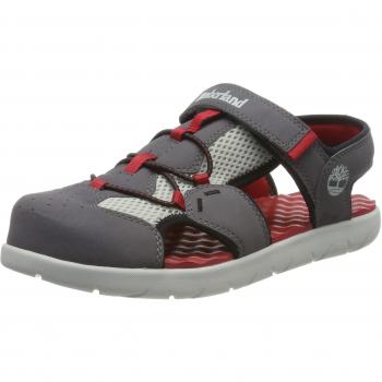Timberland Perkins Row Fisherman, Sandalias Punta Cerrada Unisex Niños, Gris