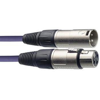 Stagg SMC6 CPP 6 m XLR to XLR Microphone Cable - Purple