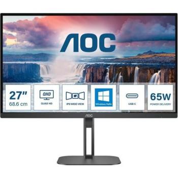 AOC V5 Q27V5N 27 Quad HD 2560 x 1440 LED Monitor - Black
