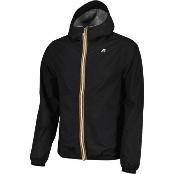 K-Way Men's Stretch Dot Lightweight Jacket - Black, Size XL