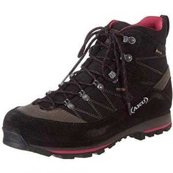 Botas de Senderismo Aku Trekker Lite III GTX para Mujer, Color Negro y Magenta