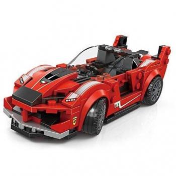 WANGE Super Champions. Coche Deportivo de Carreras para competición. Juego de construcción con Bloques. Rojo.