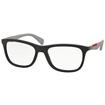 Prada Linea Rossa 0PS 04FV, Monturas de Gafas para Hombre, Grey Rubber, 53