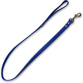 Correa piel huesitos azul - 2 x 120 cm
