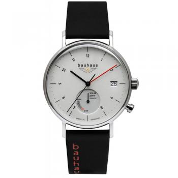 Bauhaus Men's Solar Powered Watch with Power Reserve Indicator - Waterproof 5 ATM