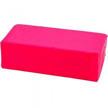 Arcilla suave, tamaño 13 x 6 x 4 cm, color rosa neón, 500 g