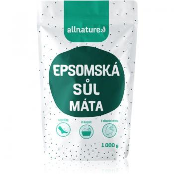 Sal de Epsom con Menta 1000 g - Relajante muscular, antiestrés y desintoxicante