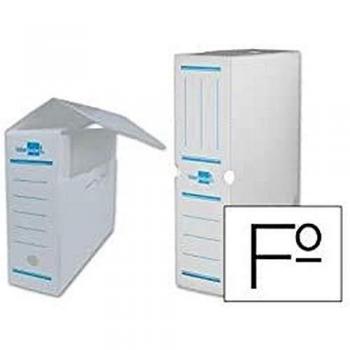 Caja de Archivo Definitivo Liderpapel en Plástico Blanco, Tamaño 36x26x10 cm