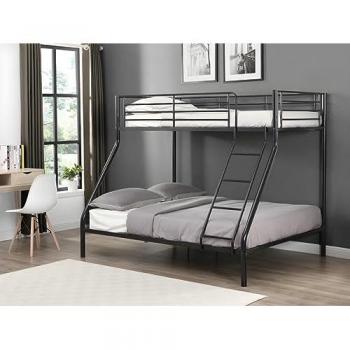 Litera ELEVATIO IV - 90 x 190 cm - Acero Negro + Colchón