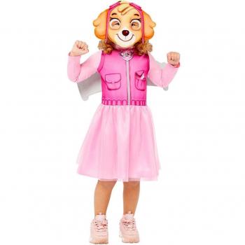 Disfraz infantil Skye de la Patrulla Canina con accesorios y detalles realistas
