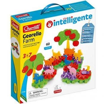 Quercitti-Quercetti-2334 Georello Granja-Juego de Engranajes y construcción