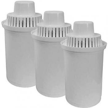 Juego de 3 filtros de agua de repuesto para dispensadores de agua caliente, plástico, color blanco, 11,5 cm