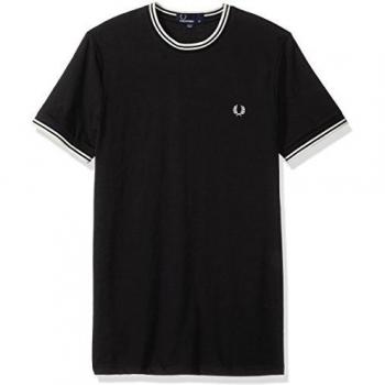 Fred Perry Men's Twin Tipped T-Shirt - Black - Size L