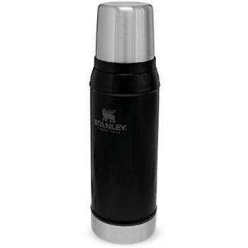Stanley Classic Legendary Bottle 0.75L Matte Black BPA Stainless Steel Thermos - Keeps Cold or Hot for 20 Hours - Leakproof Lid Doubles as Cup - Dishwasher Safe