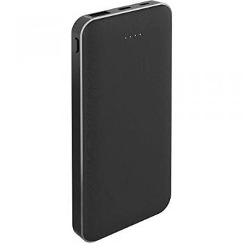 Powerbank Bigben Connected 10000mAh, Carga Rápida 20W, 2 USB A + 1 USB C PD, Plástico Reciclado, Negro