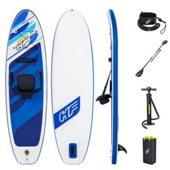 Bestway Hydro-Force Paddle Inflable Stand Up SUP Oceana - Tabla de paddle surf inflable, diseño Hydro-Force, incluye bomba de inflado y remo ajustable, fabricada en material resistente y ligero, ideal para uso recreativo en