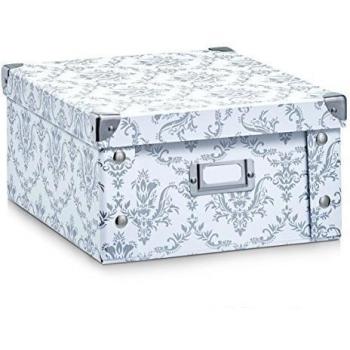 Zeller Present Vintage Caja De Almacenaje, color blanco