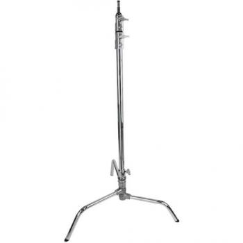 Kupo 40 Silver C-Stand with Turtle Base - 3-Section Lighting Support