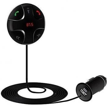 Transmisor Bluetooth FM, Música de radio de coche reproductor de mp3 y manos libres llamadas Walkie-Talkie Taxi con estilo con cargador USB