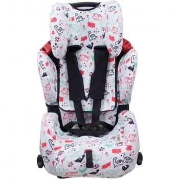Funda para Silla de Coche Jyoko Recaro Young Sport Hero - Algodón Suave, compatible con modelos Recaro Young Sport Hero, diseño Dino Party