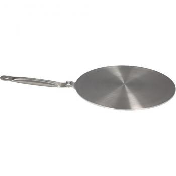 Adaptador de inducción y vitrocerámica Ø 23.5 cm, 3 capas de acero inoxidable y aluminio