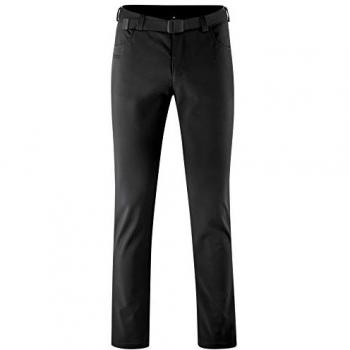 Maier Sports Men's Perlit M Short Softshell Pants - Black, Size 29, Warm, Windproof, Regular Fit