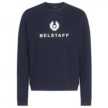 Belstaff Men's Signature Dark Ink Crewneck Sweatshirt - XXL